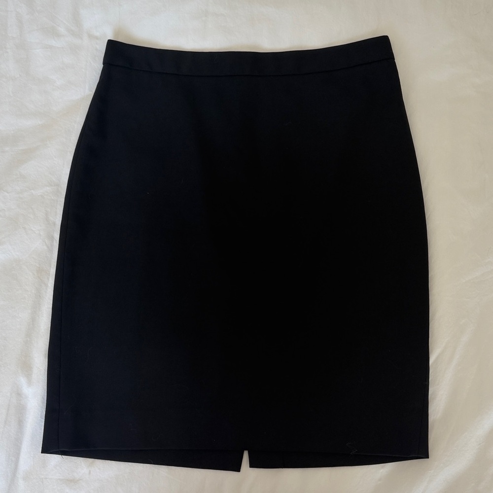 J.Crew No. 2 Pencil Skirt Black Size 2P Petite Work Office Classic